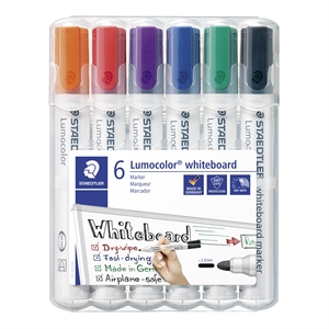 Staedtler WB Marker Lumocolor Rund 2mm assortiert (6)